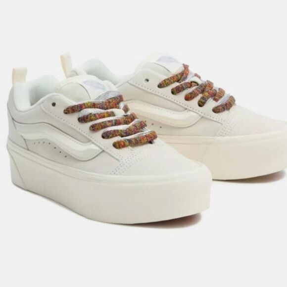 Vans Knu Stack White Chunky Pkatform Sneakers Size Women's 7.5/ Mens 6 NWOB - Picture 3 of 9